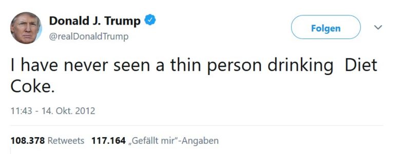 Zuckerdebatte: „Ich habe noch nie eine dünne Person gesehen, die Diät-Cola trinkt.“