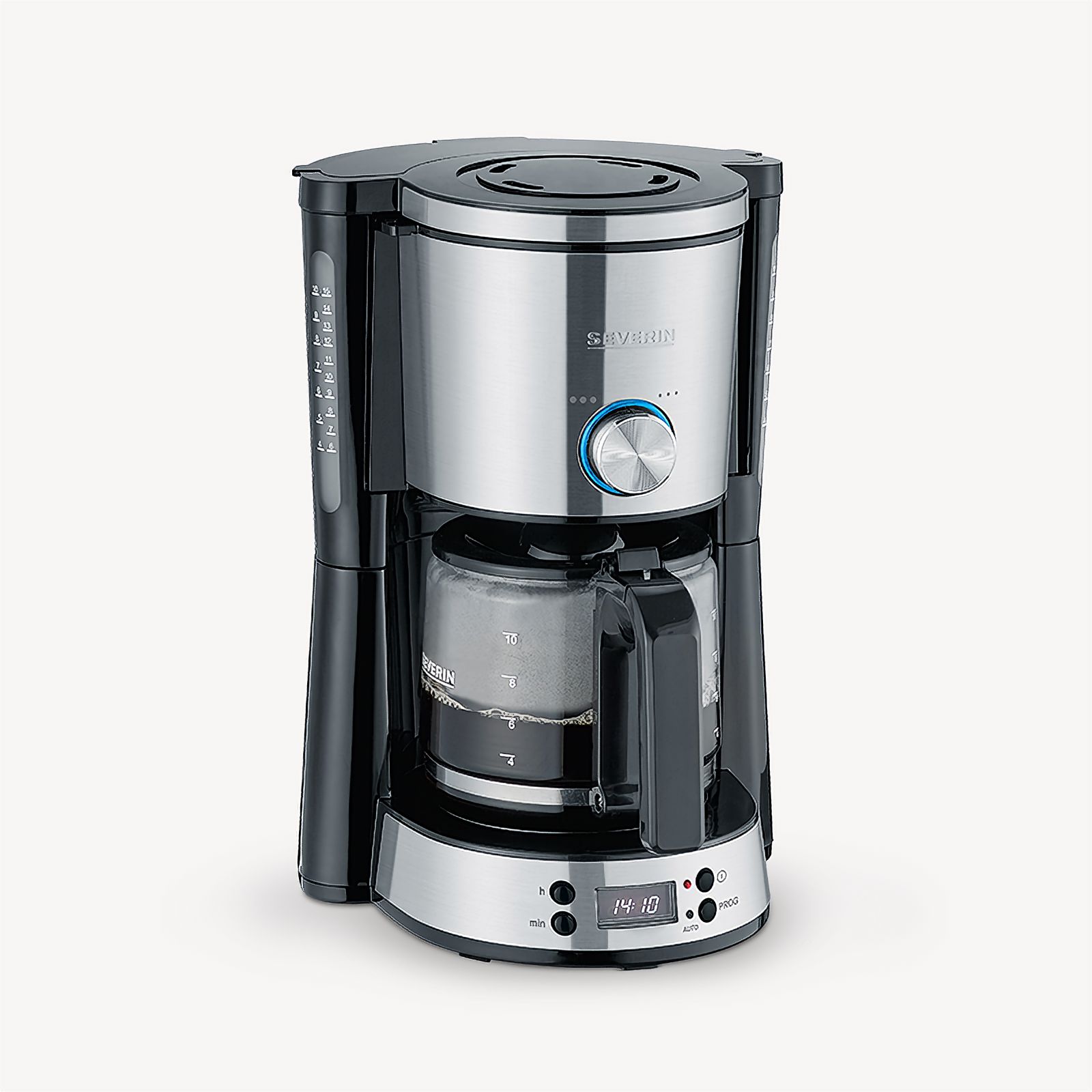 Coffee maker with a timer top