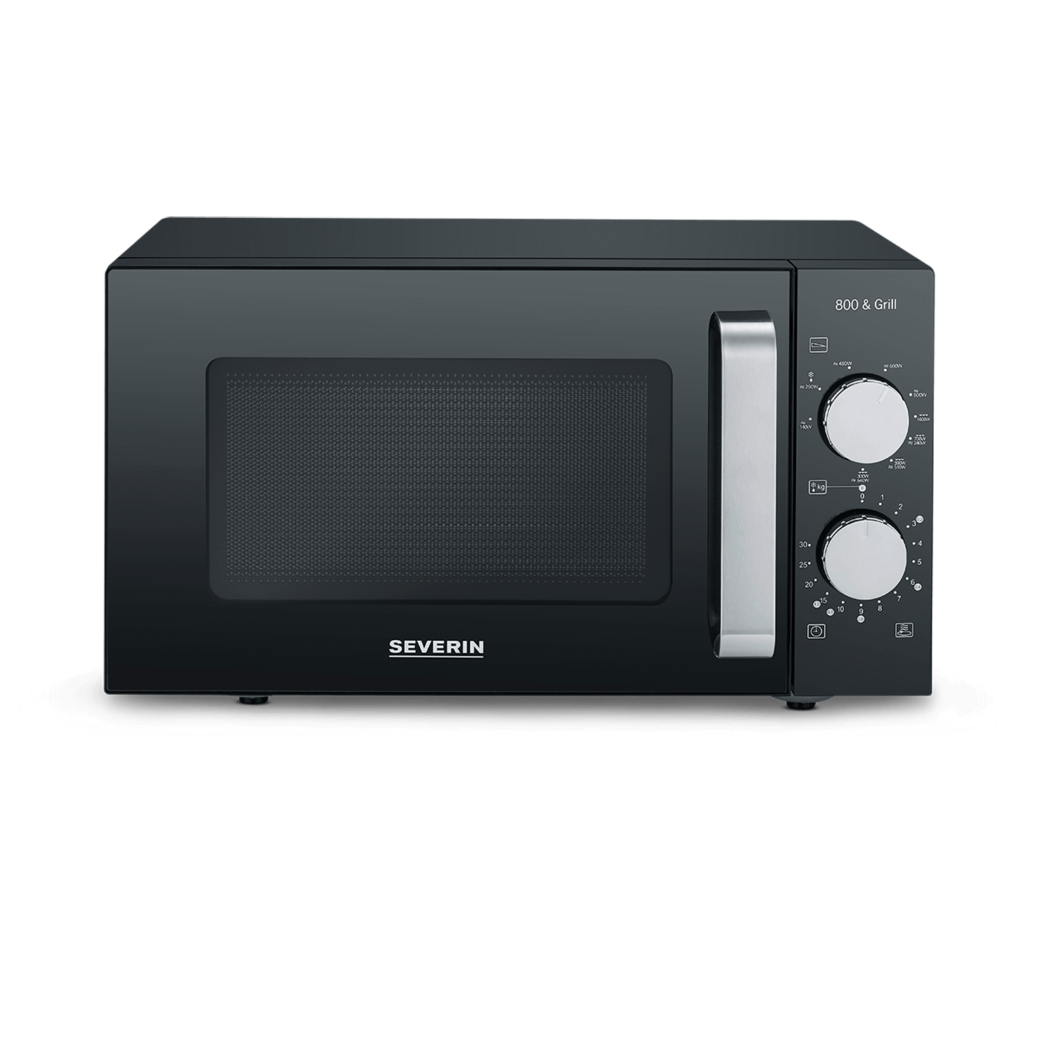 2-in-1 Mikrowelle mit Glasboden und Grill