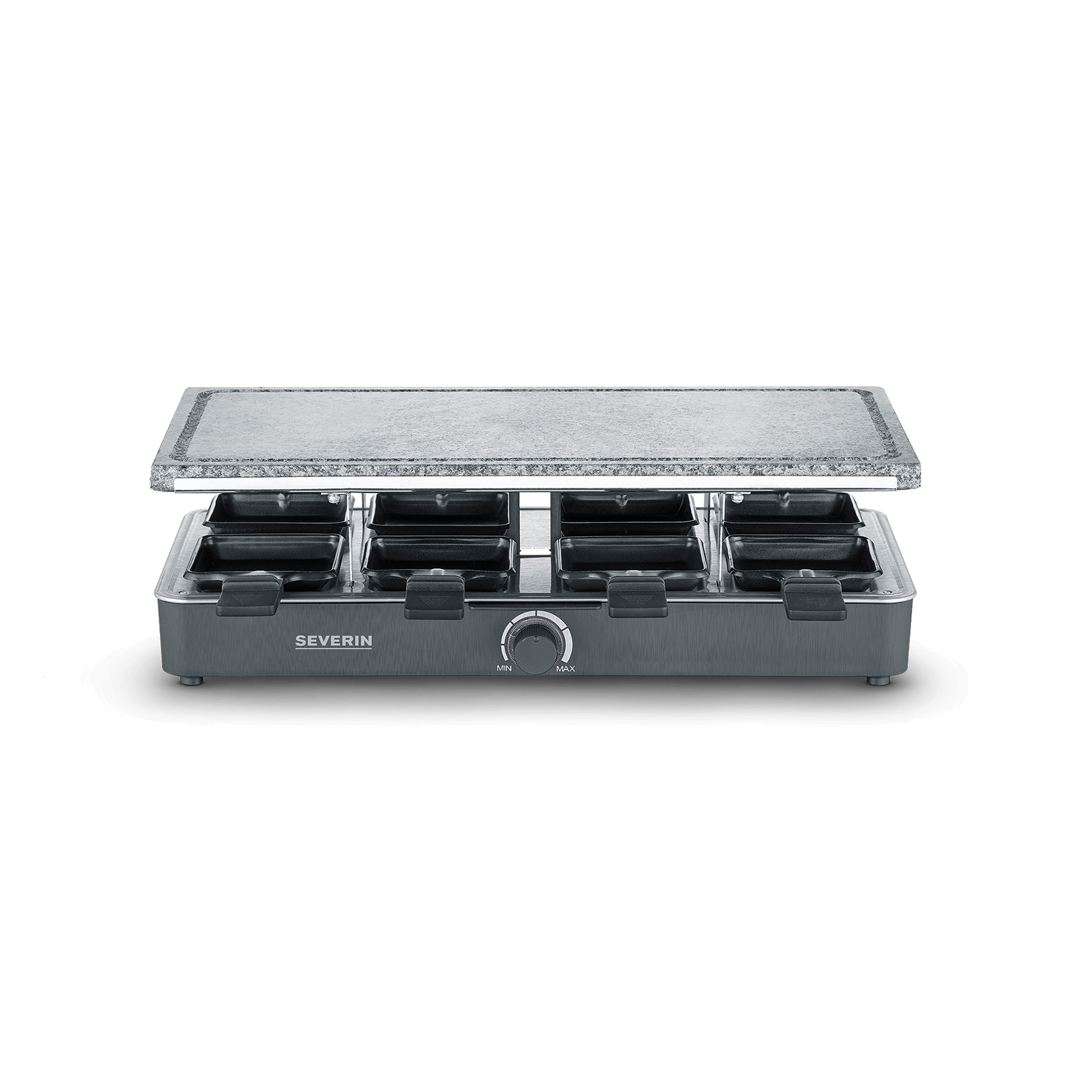 Raclette-Partygrill mit Naturgrillstein