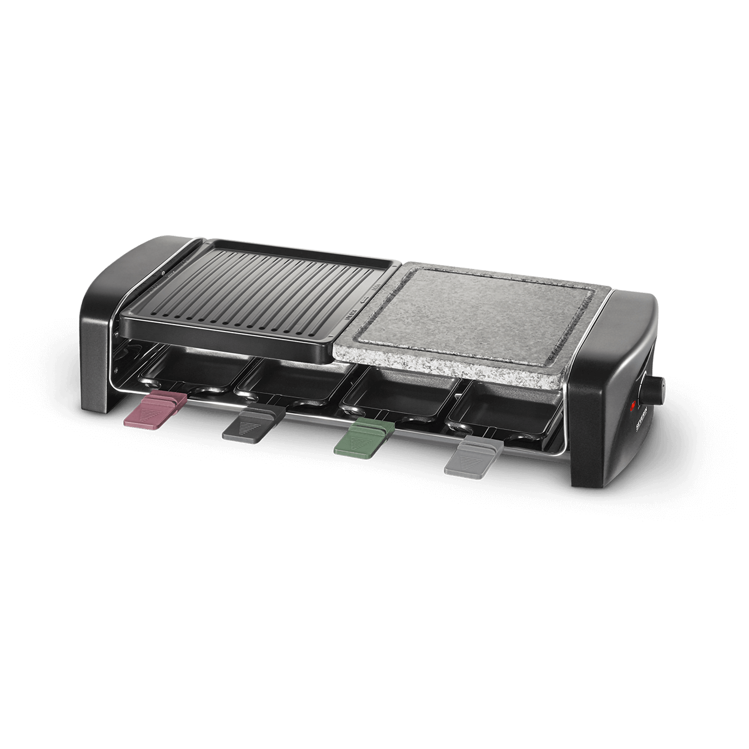 Raclette Grill mit Naturgrillstein