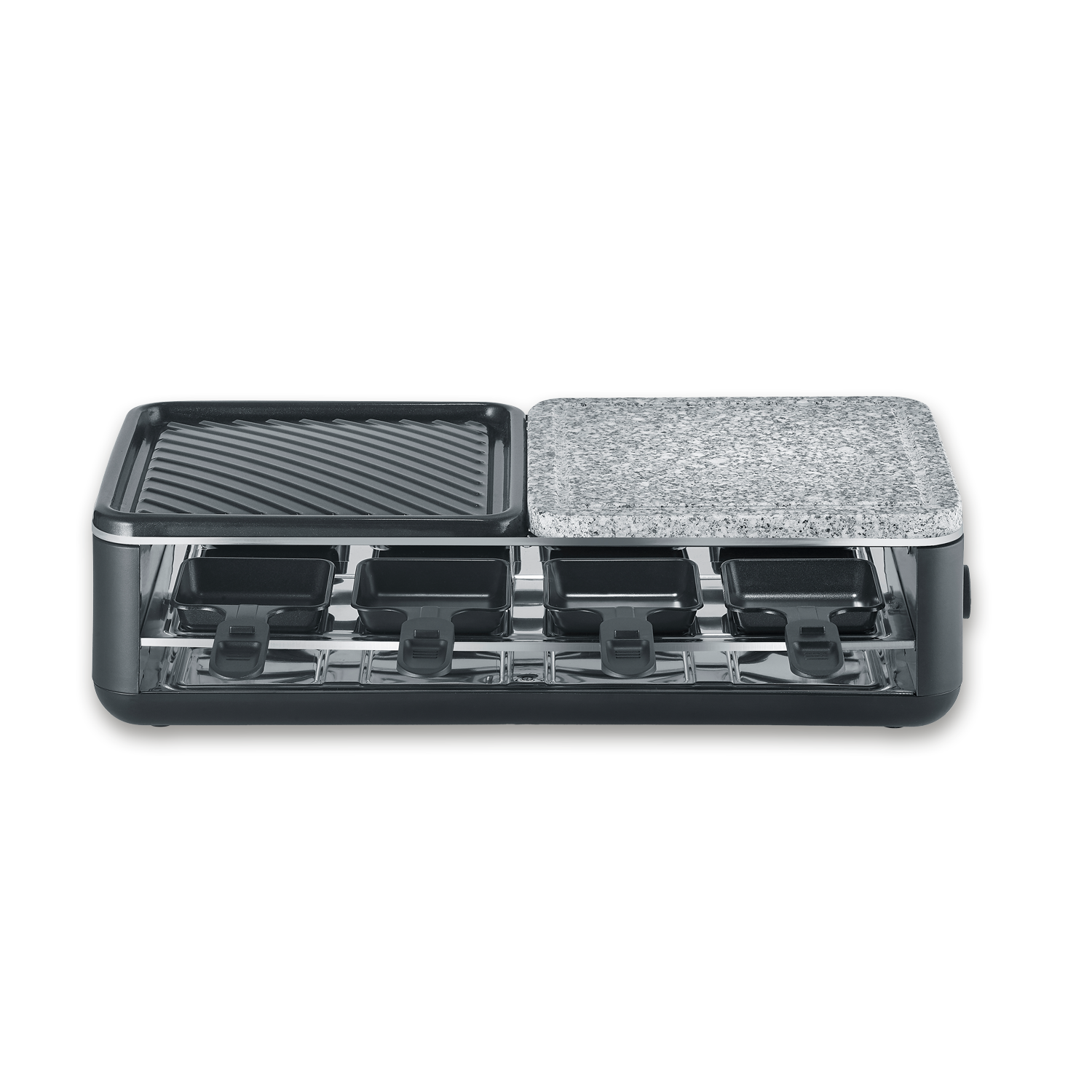 Black Line Lite Raclette-Grill mit Naturstein und Grillfläche