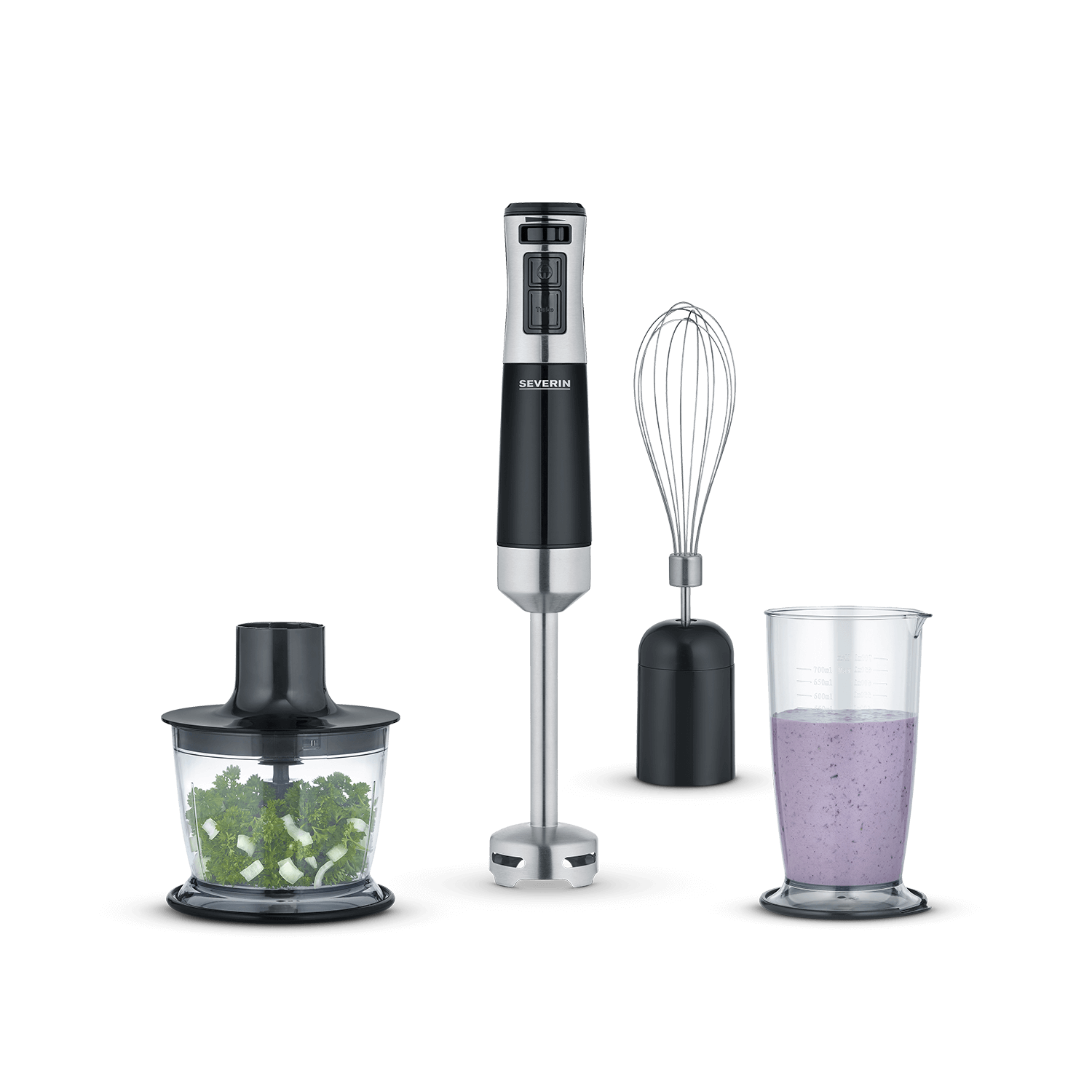 SEVERIN Mixeur plongeant avec lot d'accessoires SM 3772