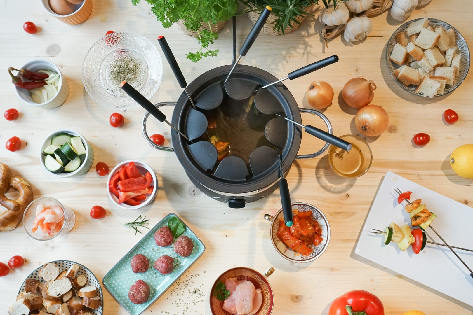 Brühe- oder Fett-Fondue