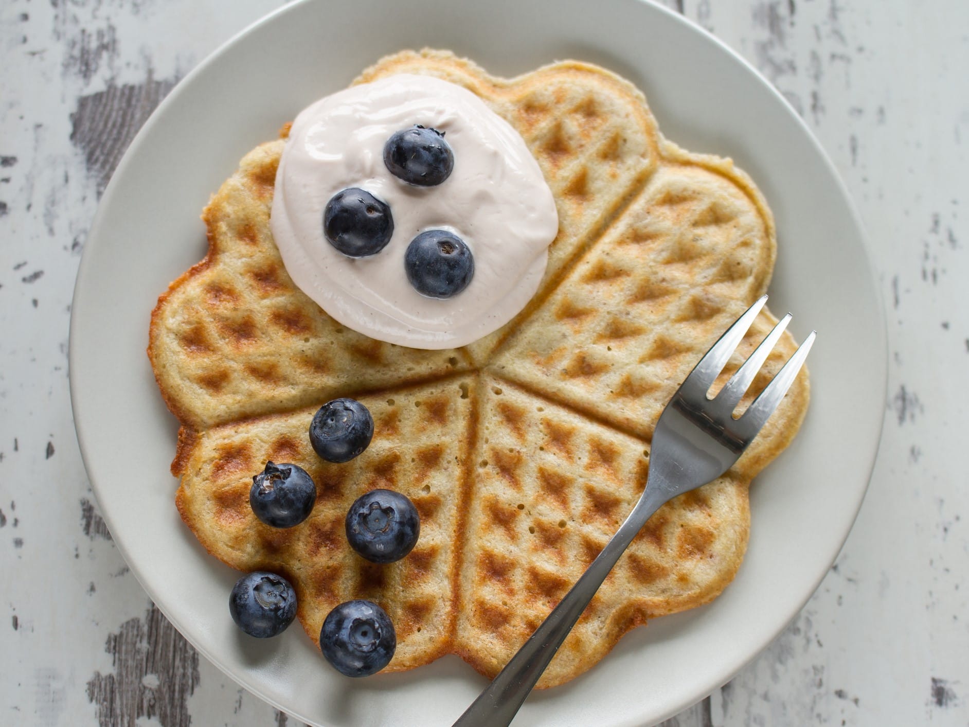 Einfache Quarkwaffeln