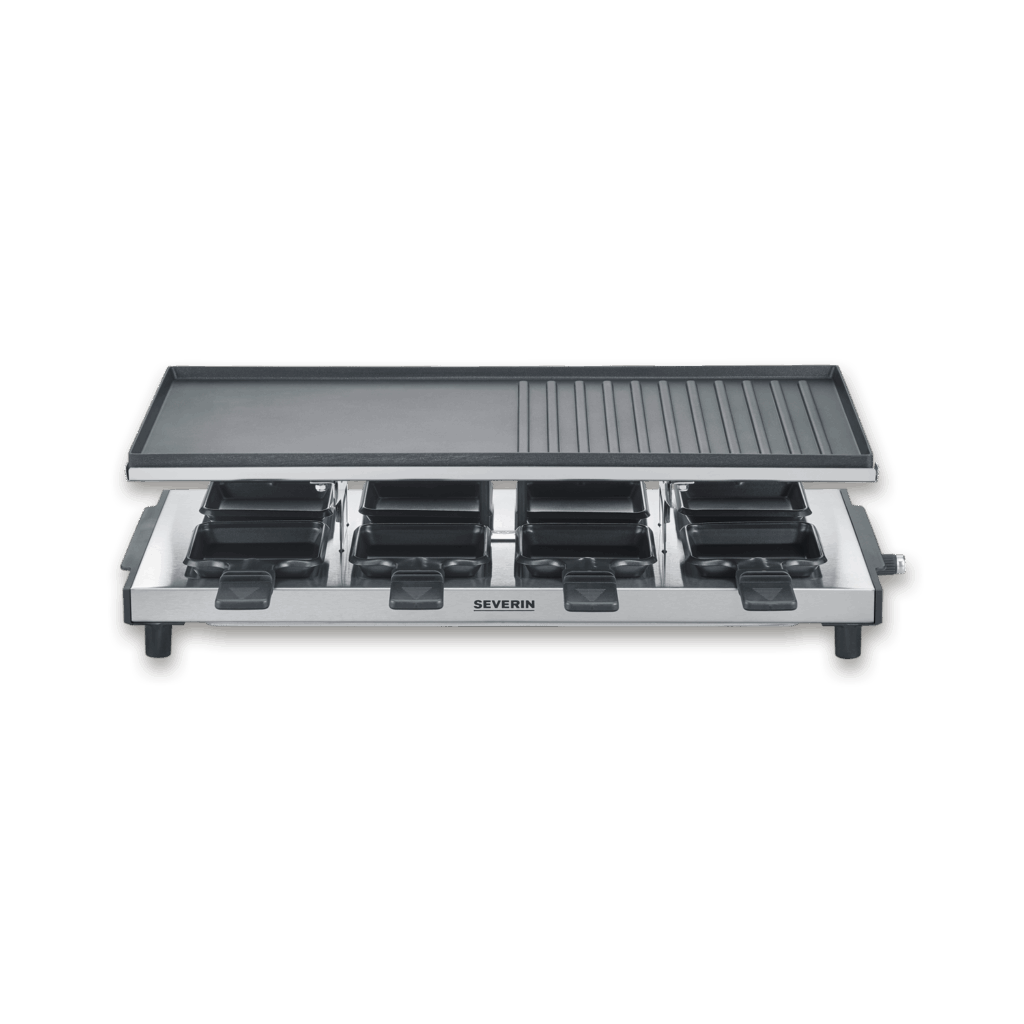 severin-raclette-und-fondue-rg-2375-raclette-mit-antihaftbeschichteter-grillplatte