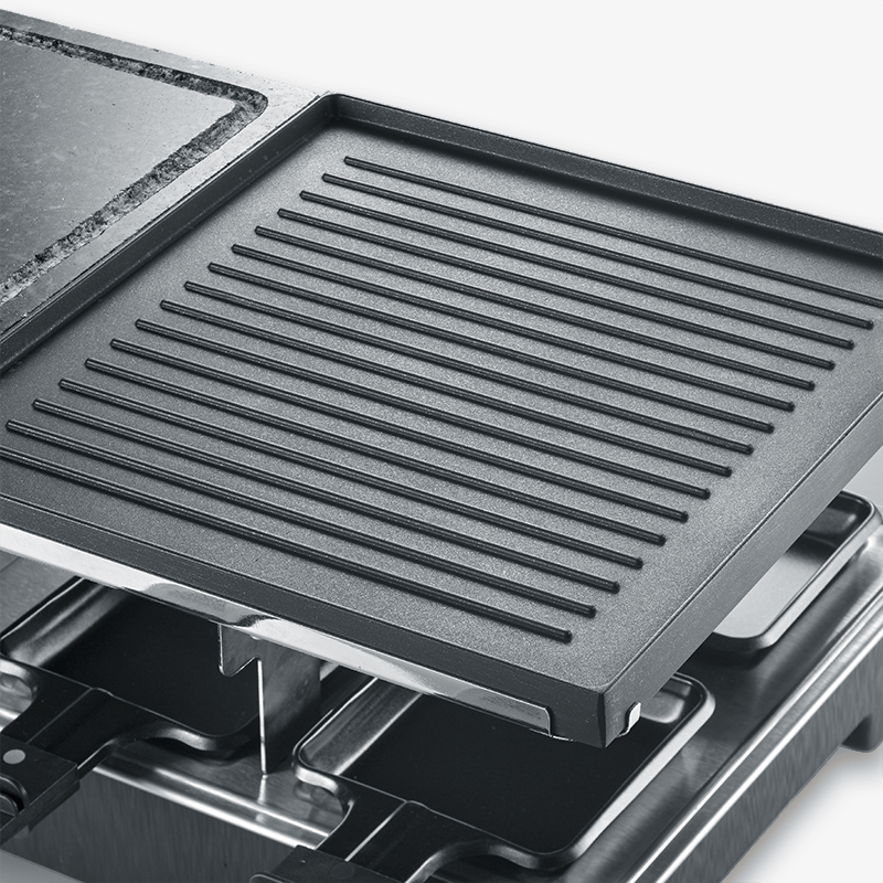 severin-raclette-und-fondue-rg-2376-raclette-mit-naturgrillstein-und-grillplatte-4