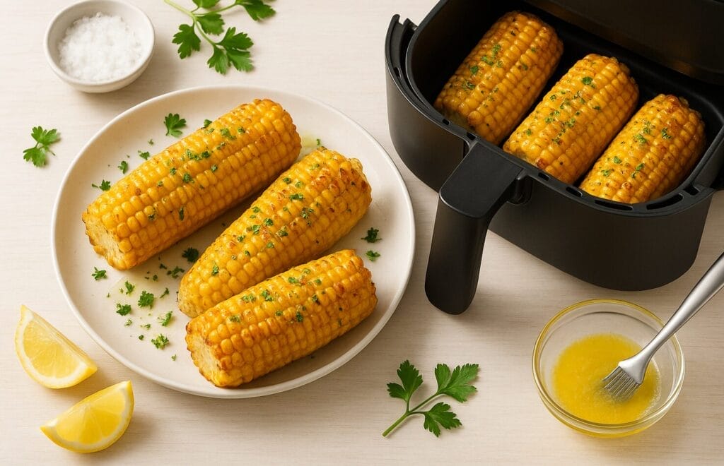 20251022_0910_Gourmet Air-Fried Corn_simple_compose_01k85bzwrpfmh8q6gm5549pvjq