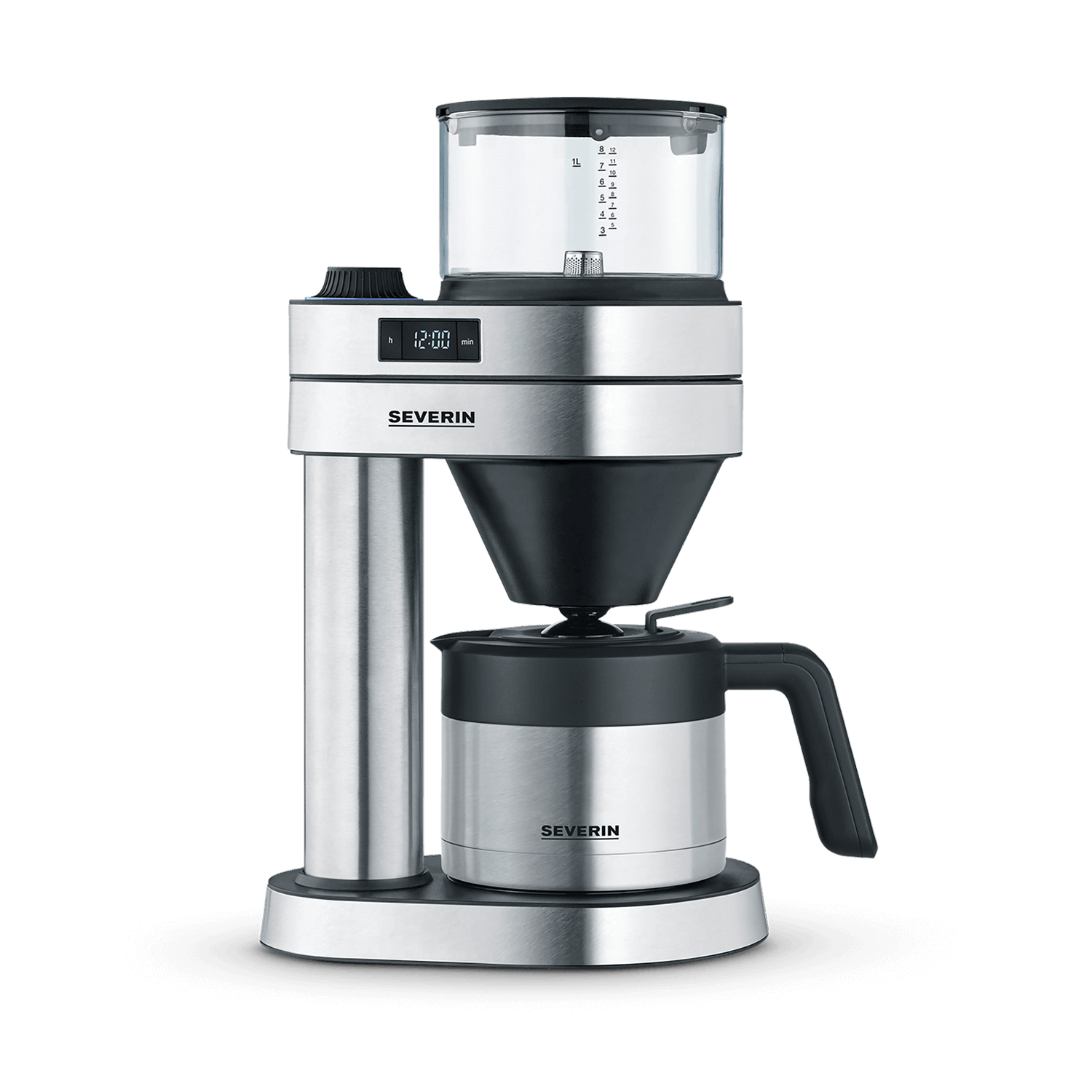 SEVERIN Cafetière Filtre KA 9263 - 900W, 10 Tasses, Plaque Chauffante - Noir