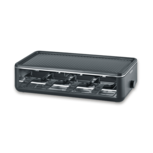 severin-raclette-und-fondue-pg-2365-black-line-lite-raclette-grill-mit-grillplatte-2