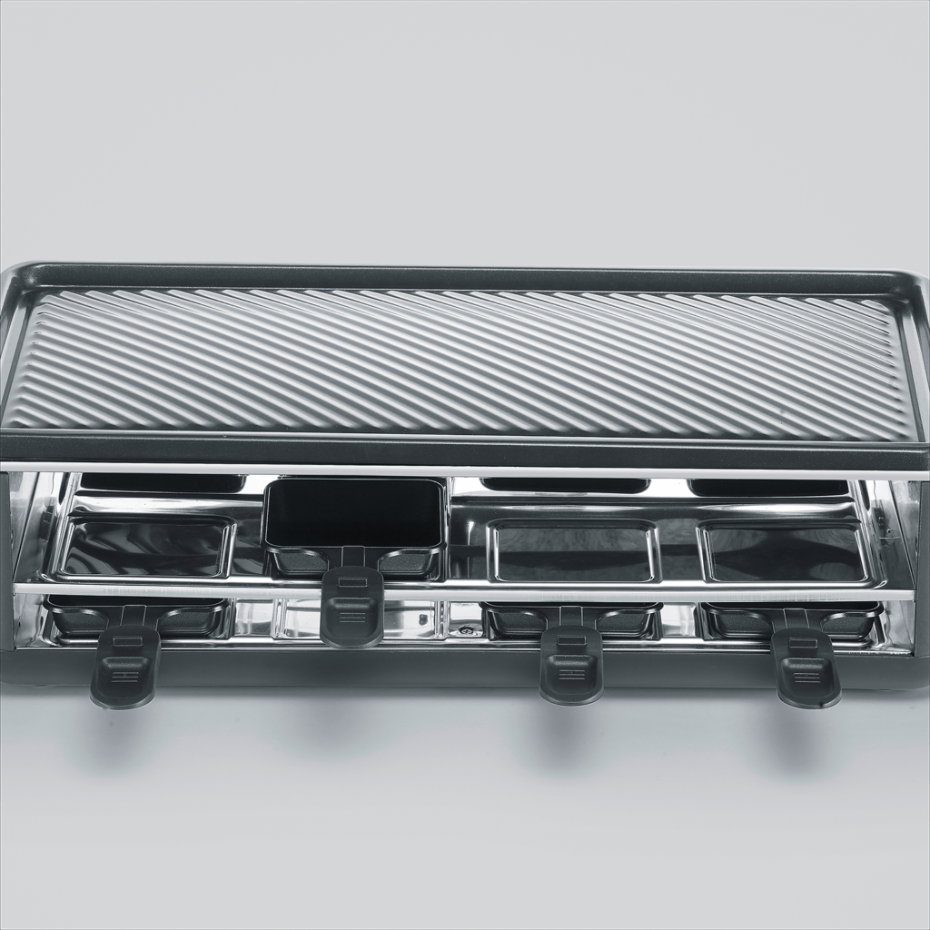 severin-raclette-und-fondue-pg-2365-black-line-lite-raclette-grill-mit-grillplatte-4