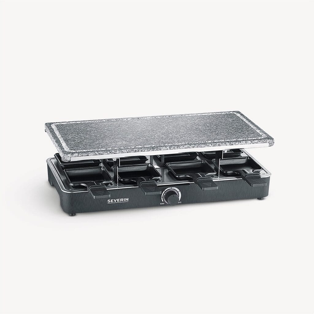 severin-raclette-und-fondue-rg-2372-raclette-partygrill-mit-naturgrillstein-3