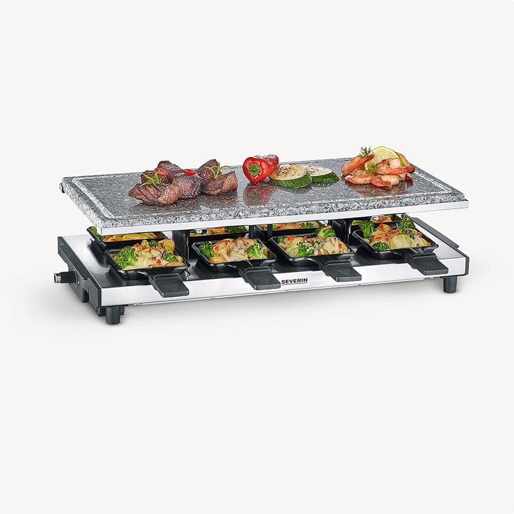 severin-raclette-und-fondue-rg-2374-raclette-mit-naturgrillstein-2