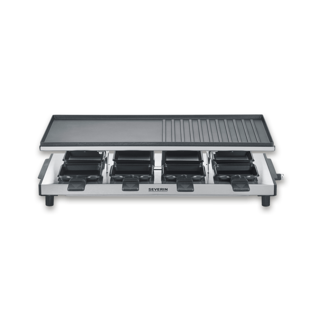 severin-raclette-und-fondue-rg-2375-raclette-mit-antihaftbeschichteter-grillplatte