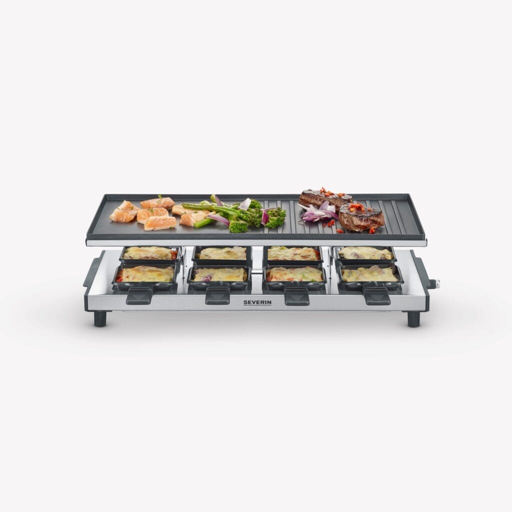 severin-raclette-und-fondue-rg-2375-raclette-mit-antihaftbeschichteter-grillplatte-3
