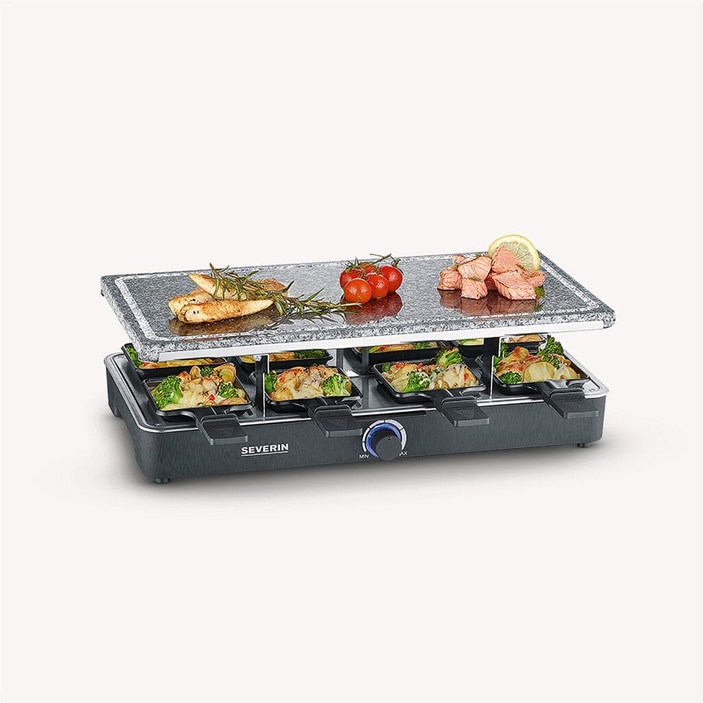 severin-raclette-und-fondue-rg-2378-raclette-partygrill-mit-naturgrillstein-1