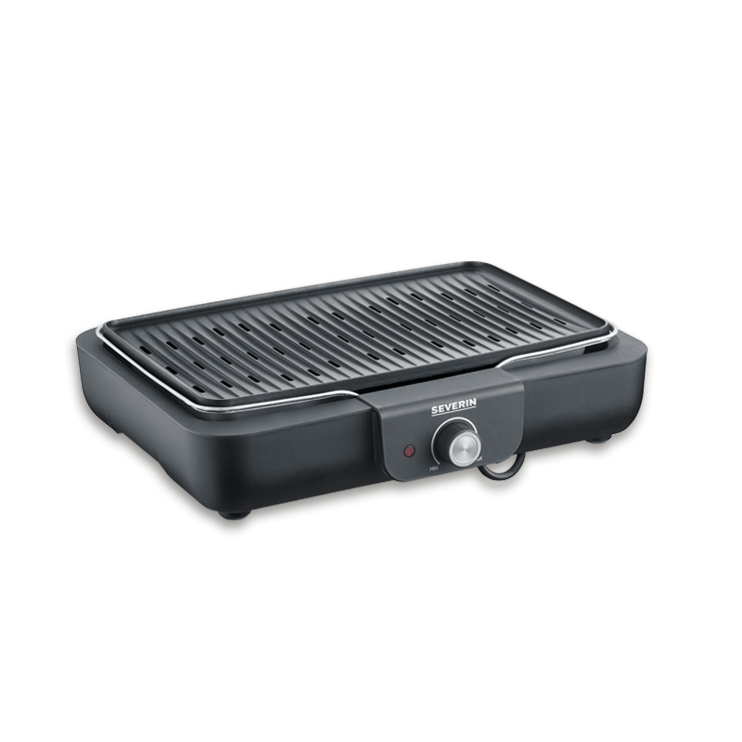Barbecue Électrique Severin PG 8556 – 2300 W, Surface de Cuisson 37x29 cm, Thermostat Réglable - vue 4